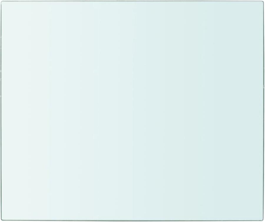 VidaXL Wandschap Transparant 30x25 cm Stijlvol Glas Glazen Schap Wandenplank Wanddisplay Vitrinekast Modern Interieur