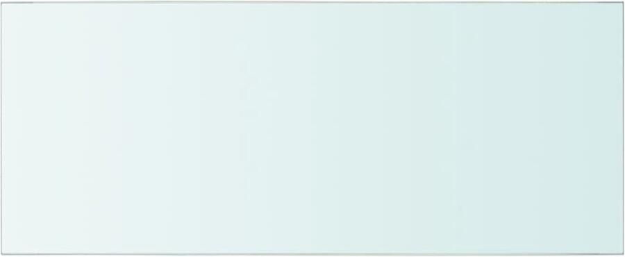 VidaXL Wandschap Transparant 50x20 cm Gehard Glas Glazen Wandplank Wandenplankje Vitrinekast Displayrek Modern Interieurstijl