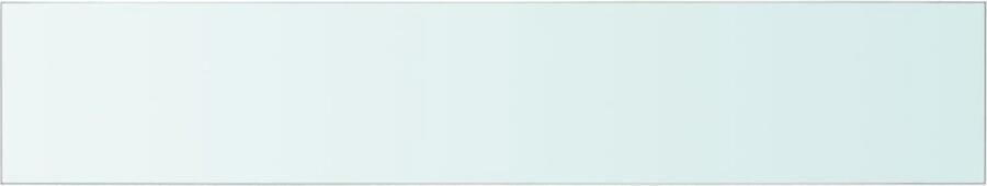 VidaXL Wandschap Transparant 70x12 cm Glas Glazen Wandplankje Wandplank Vitrinekastje Displayplank Woonaccessoires