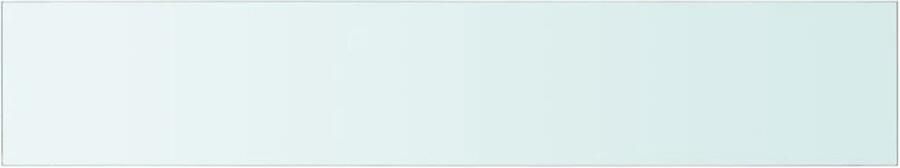 VidaXL Wandschap Transparant Glas 110x20cm Glazen Wandplank Transparant Vitrinekastje Displaywand Woonaccessoires