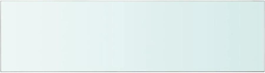 VidaXL Wandschap Transparant Glas 110x30 cm Wandplank Glazen Wandplank Transparante Wandplank Vitrinekast Displayplank