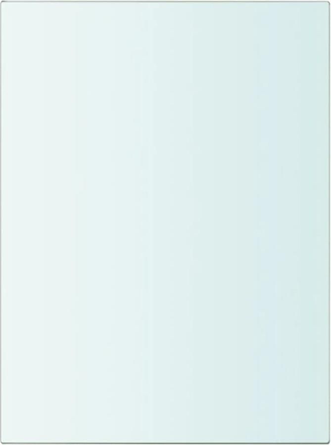 VidaXL Wandschap Transparant Glas 20x15 cm Glazen Wandplank Transparante Wanddecoratie Muurschaap Vitrinekast Displayrek
