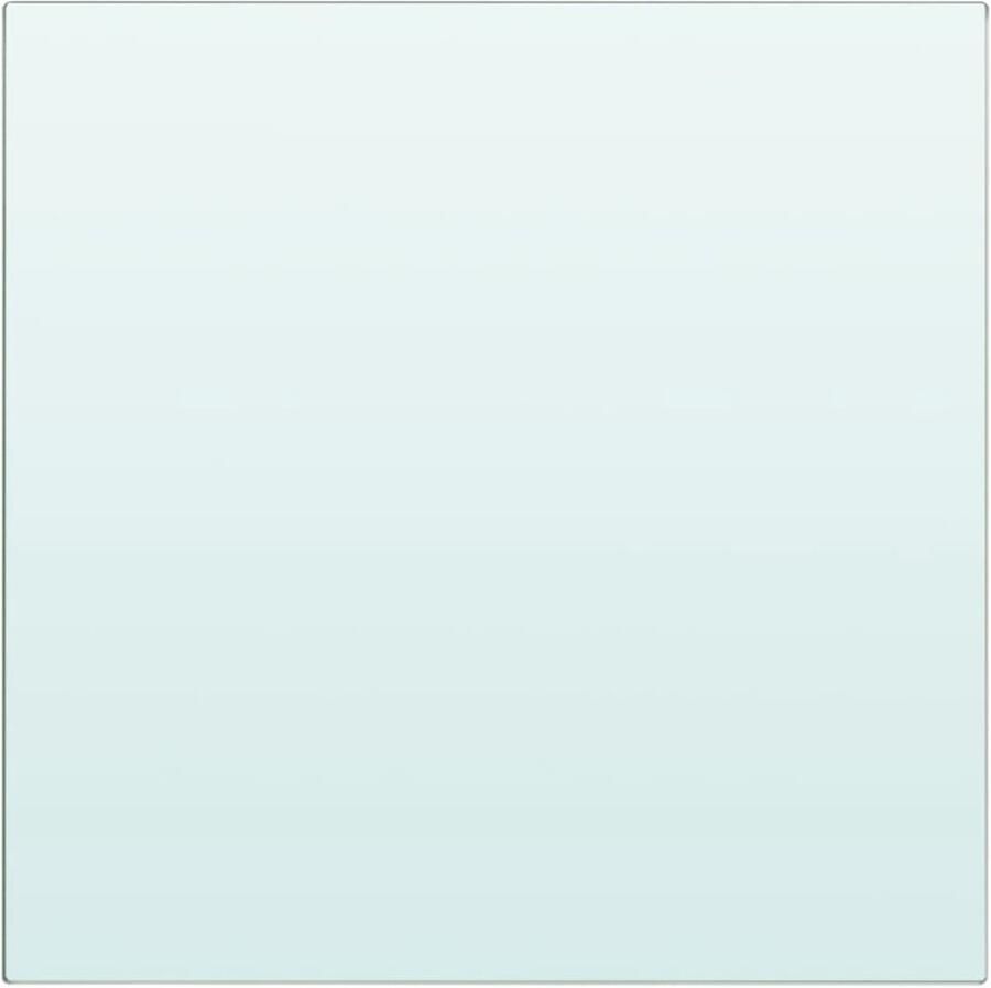 VidaXL Wandschap Transparant Glas 30x30 cm Glazen Schap Wandschaps Transparant Vitrinekast Woonaccessoires