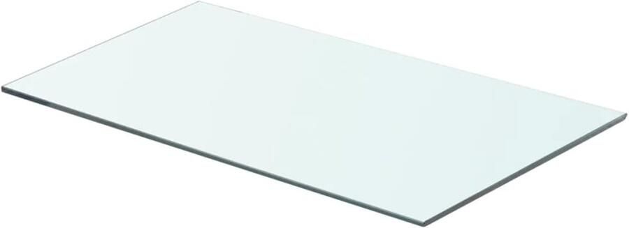 VidaXL Wandschap Transparant Glas 60x30 cm Glazen Wandplank Wandenplankje Vitrinekast Displayrek Woonaccessoire