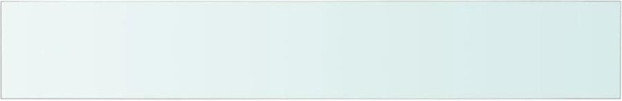 VidaXL Wandschap Transparant Glas 80x12 cm Glazen Wandplank Wandplankje Vitrinekast Displayrek Woonaccessoires