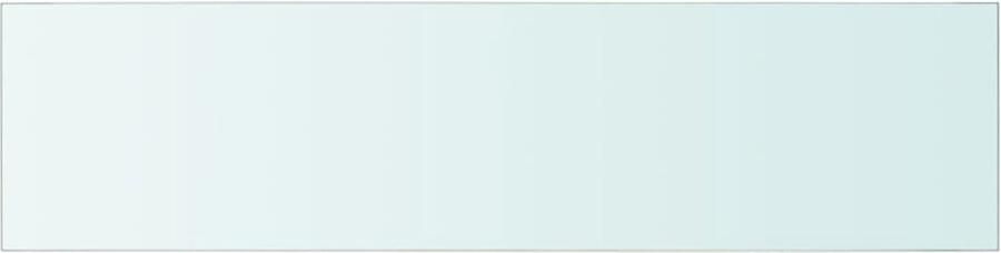 VidaXL Wandschap Transparant Glas 80x20 cm Glazen Wandplankje Wanddecoratie Vitrinekast Displayplank Modern Wandenk