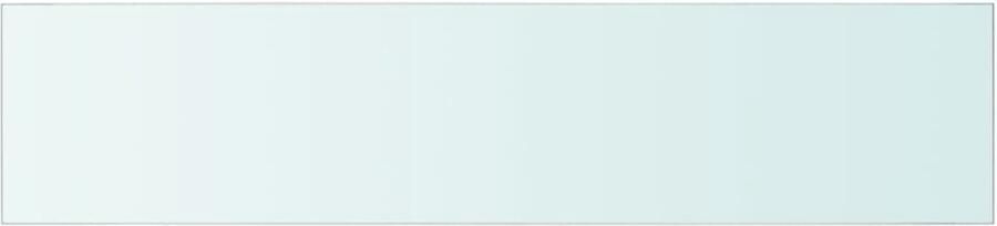 VidaXL Wandschap Transparant Glas 90x20 cm Glazen Wandplank Wanddisplay Vitrinekast Muurschaap Hangend Rek