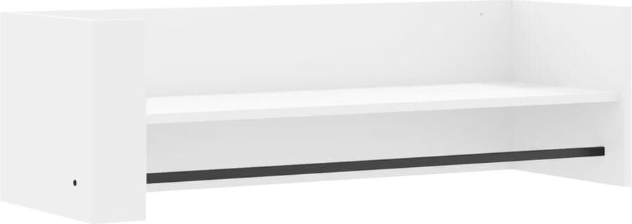 VidaXL Wandschap Wit 100x35x30 5 cm Zwevend Wandschap Houten Wandplank Opbergwand Muurschaps Wanddecoratie