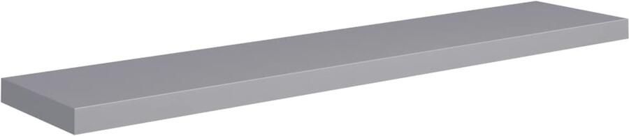VidaXL Wandschap Zwevend 120x23 5x3 8 cm Grijs Wandplank Grijze Wandplank Honingraat Plank Mdf Wandplank Metalen Wandplank