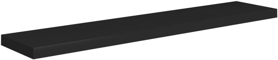 VidaXL Wandschap Zwevend 120x23 5x3 8 cm Zwart Wandplank Zwevende Plank Zwarte Wandplank Houten Wandplank Mdf Wandplank