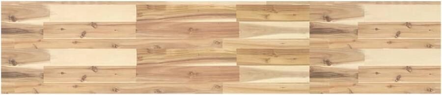 VidaXL The Living Store Wandschap zwevend 140x30x4 cm onbehandeld massief acaciahout Zwevend Wandschap Wandplank Wandendecoratie Acaciahout Ruime Bespaarder - Foto 2