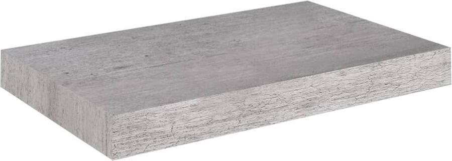 VidaXL Wandschap Zwevend 40x23x3 8 cm Betongrijs MDF Wanddecoratie Wandrek Zwevend Schap Honey Comb Mdf Beton Grijs