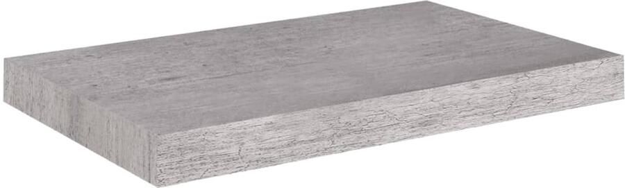VidaXL Wandschap Zwevend 50x23x3 8 cm Betongrijs Wandrek Zwevende Plank Wanden Decoratie Living Room Decoratie Salon Decoratie - Foto 2