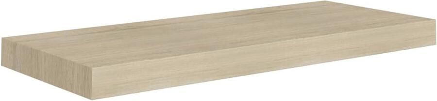 VidaXL Wandschap Zwevend 60 cm Eikenkleurig Wandplank Zwevende Plank Wanden Decoratie Houten Wandrek Opbergruimte