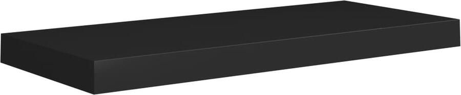 VidaXL Wandschap Zwevend 60 cm Zwart MDF Wandplanken Houten Wandplank Mdf Plank Zwevende Wandplank Black Shelf