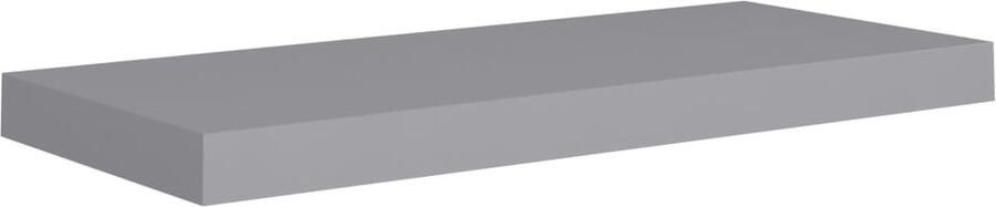 VidaXL Wandschap Zwevend 60x23 5x3 8 cm Grijs Wandplank Zwevende Wandplank Wandendecoratie Opbergruimte Woonaccessoires