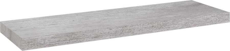 VidaXL Wandschap Zwevend 80x23 5x3 8 cm Betongrijs Wanddecoratie Wandplank Zwevend Rek Livingroom Decoratie Betonlook