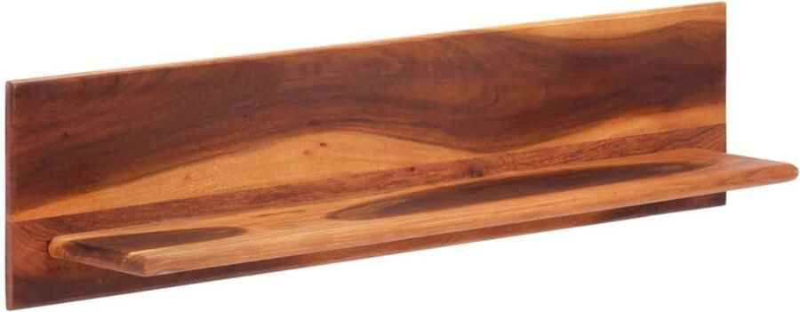 VidaXL Wandschappen 2 st 112x20x26 cm massief acaciahout Wandschap Wandschappen Wandplank Muurplank
