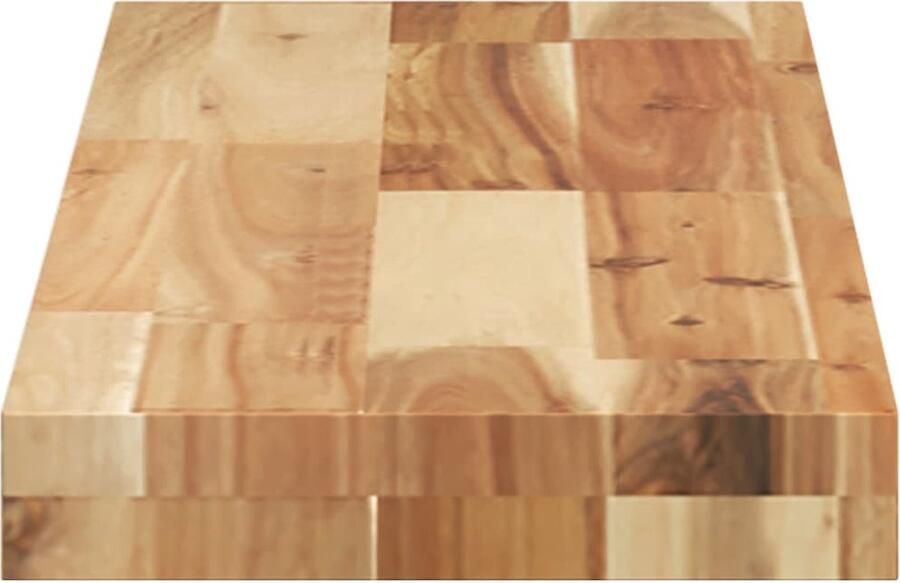 VidaXL Wandschappen 3 stuks Zwevend Acaciahout Zwevende Wandplanken Wanddecoratie Houten Wandplanken Acaciahout Olieafwerking