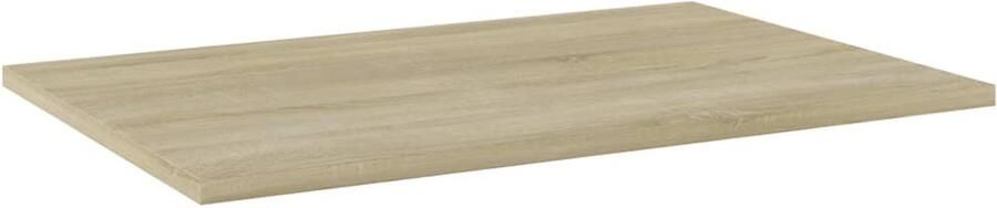 VidaXL Wandschappen 4 st Sonoma Eiken 60x40x1 5 cm Wanddecoratie Houten Wandplank Scheidingswand Opbergsysteem Salontafel