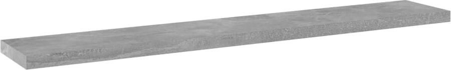 VidaXL Wandschappen 4 stuks Betongrijs 60x10x1 5 cm Wandplanken Opbergruimte Houten Plank Betonnen Grijze Muurdecoratie Living Room Decoratie