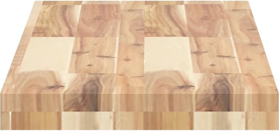 VidaXL Wandschappen 4 stuks Zwevend Acaciahout Zwevende Wandplanken Houten Wandplanken Acaciahout Ruimeopslag