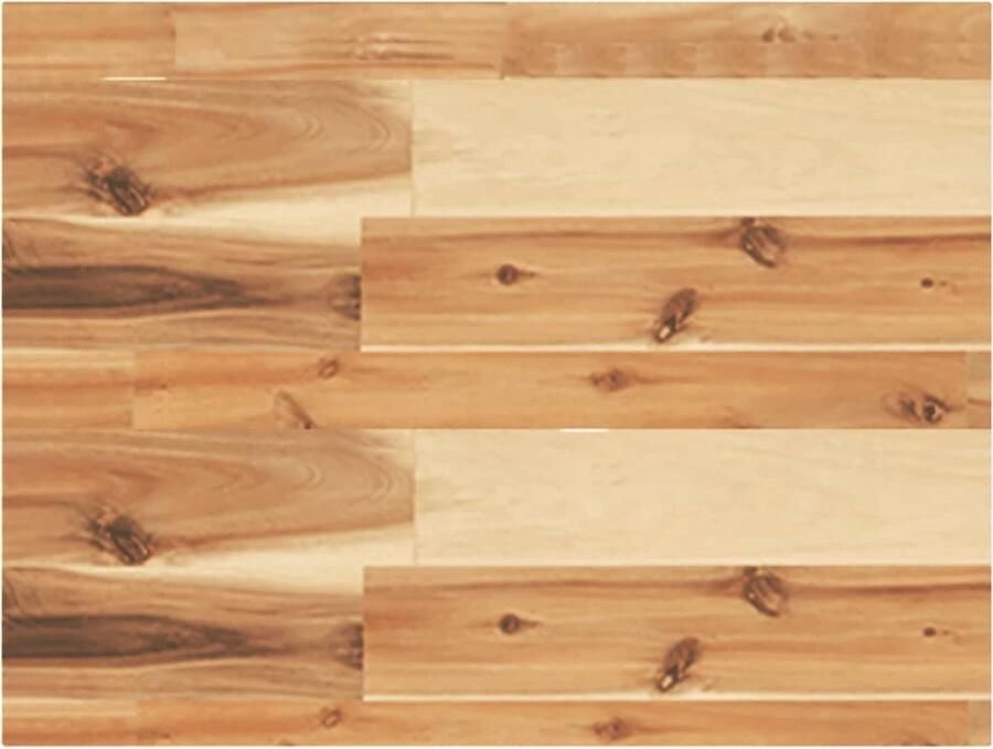 VidaXL Wandschappen 4 stuks Zwevend Acaciahout Zwevende Wandplanken Houtwanddecoratie Acaciahout Ruime Opbergruimte