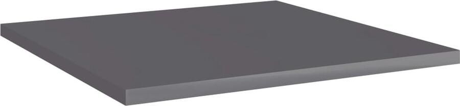 VidaXL Wandschappen 8 stuks 40x40x1 5 cm Hoogglans Grijs Wandplanken Opbergruimte Houten Planken Badkameraccessoires Keukenaccessoires