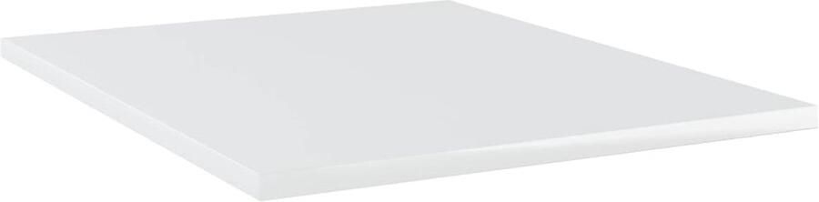 VidaXL Wandschappen 8 stuks Hoogglans wit 40x50 cm Wandplanken Opbergruimte Houten Planken Badkamer Accessoires Livingaccessoires