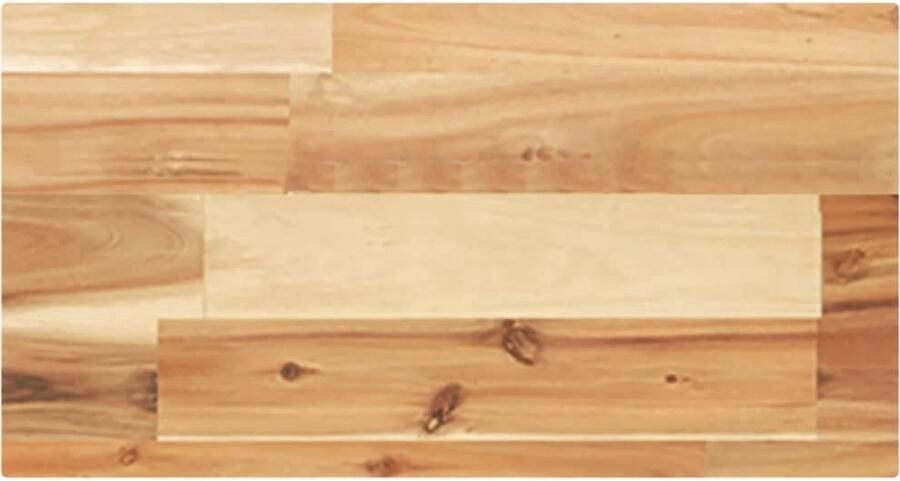 VidaXL Wandschappen Set van 3 Acaciahout 40x20x4 cm Zwevende Wandplanken Wanddecoratie Houten Wandplank Acaciahout Zweefplanken