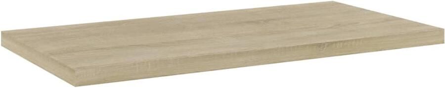 VidaXL Wandschappen Set van 4 in Sonoma Eiken Wandplanken Opbergruimte Houten Plank Sonomaneik Woonaccessoires