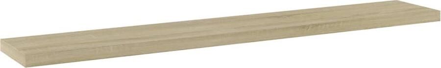 VidaXL Wandschappen Set van 4 Sonoma Eiken 60x10cm Wandplanken Opbergruimte Houten Plank Salondecoratie Woondecoratie