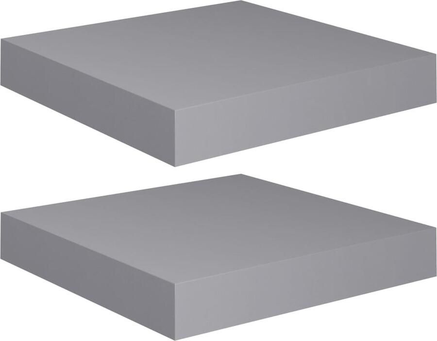 VidaXL Wandschappen Zwevend MDF 23x23 5x3 8 cm Wandplank Zwevende Wandplank Houten Wandplank Mdf Wandplank Opbergplank