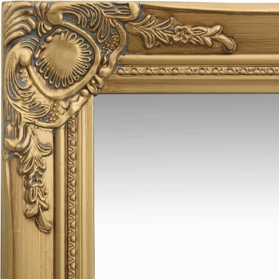 VidaXL Wandspiegel Barok stijl 50x80 cm Goudkleurig Wandspiegel Barok Spiegel Gouden Spiegel Vintage Spiegel Kamerdecoratie Badkamerr Spiegel Salon Spiegel Kledingkast Spiegel Grote Spiegel Ovale Spiegel Luxe Spiegel - Foto 2