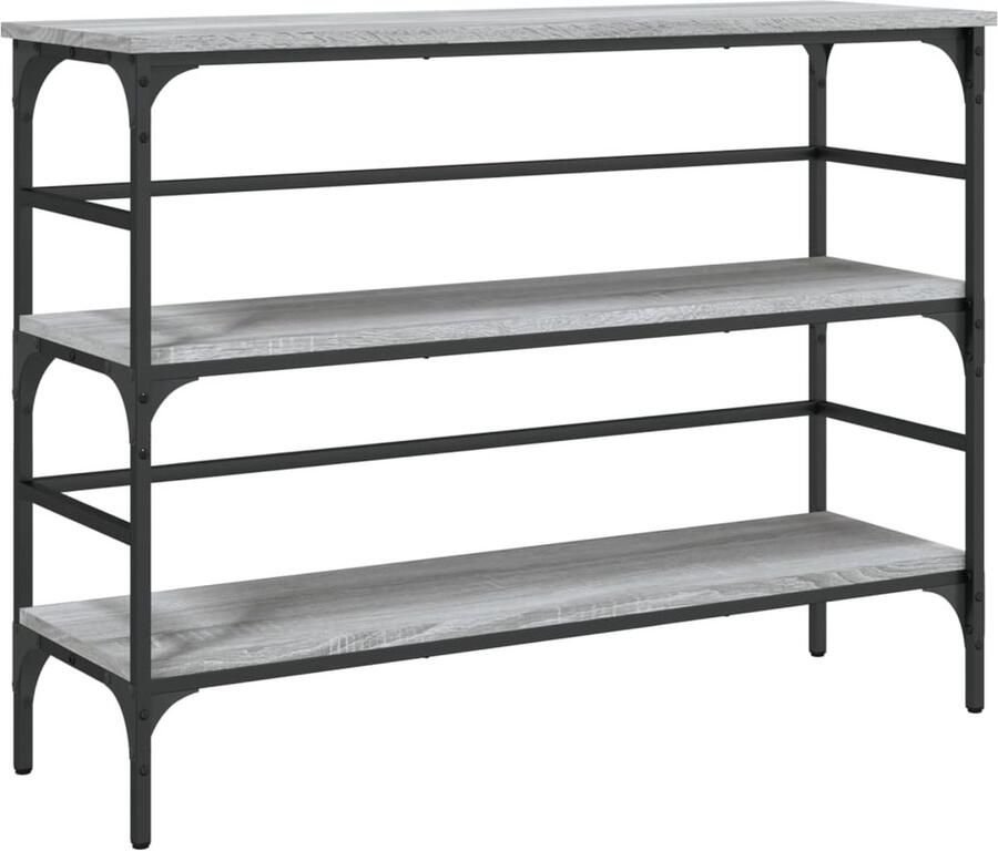 VidaXL Wandtafel 100x32x75 cm Grijs Sonoma Eiken Wandtafel Wandtafels Bijzettafel Console Tafel