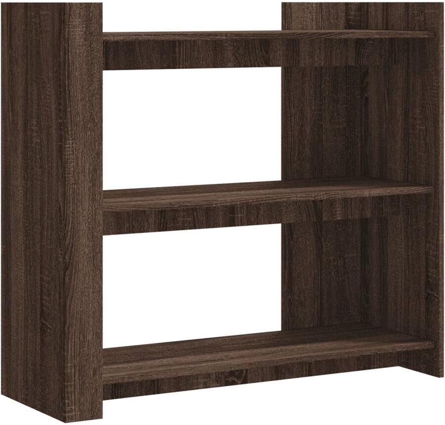 VidaXL Wandtafel 100x35x90 cm Bruin Eikenkleurig Wandtafel Houten Wandtafel Vintage Wandtafel Salontafel Entreetafel Kastdeur Bergruimte Opbergkast