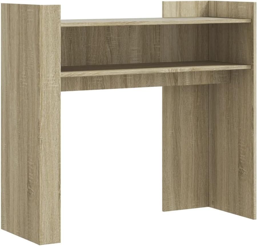 VidaXL Wandtafel 100x35x90 cm bewerkt hout sonoma eikenkleurig Wandtafel Wandtafels Bijzettafel Console Tafel