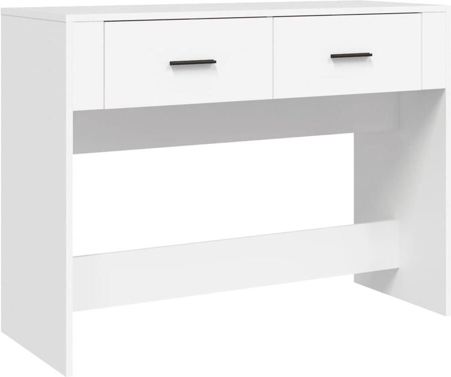 VidaXL VDXL Wandtafel 100x39x75 cm bewerkt hout wit - Foto 2