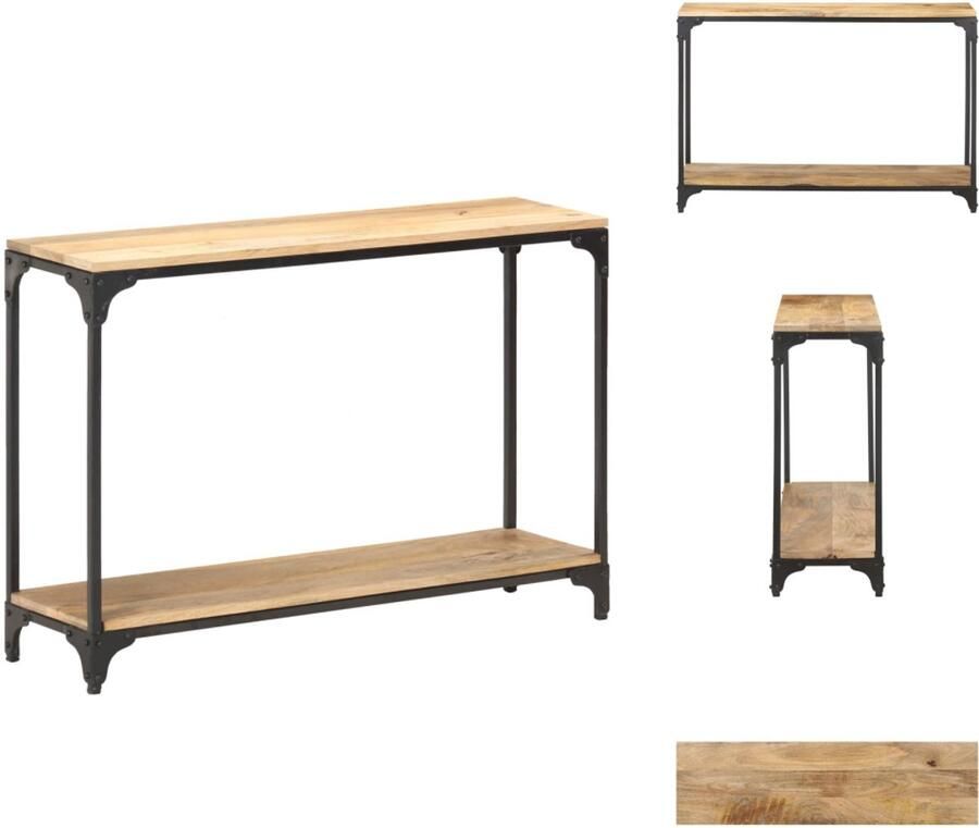VidaXL Console Tafel Console Tafels Haltafel Haltafels Wandtafel 110x30x75 cm massief mangohout