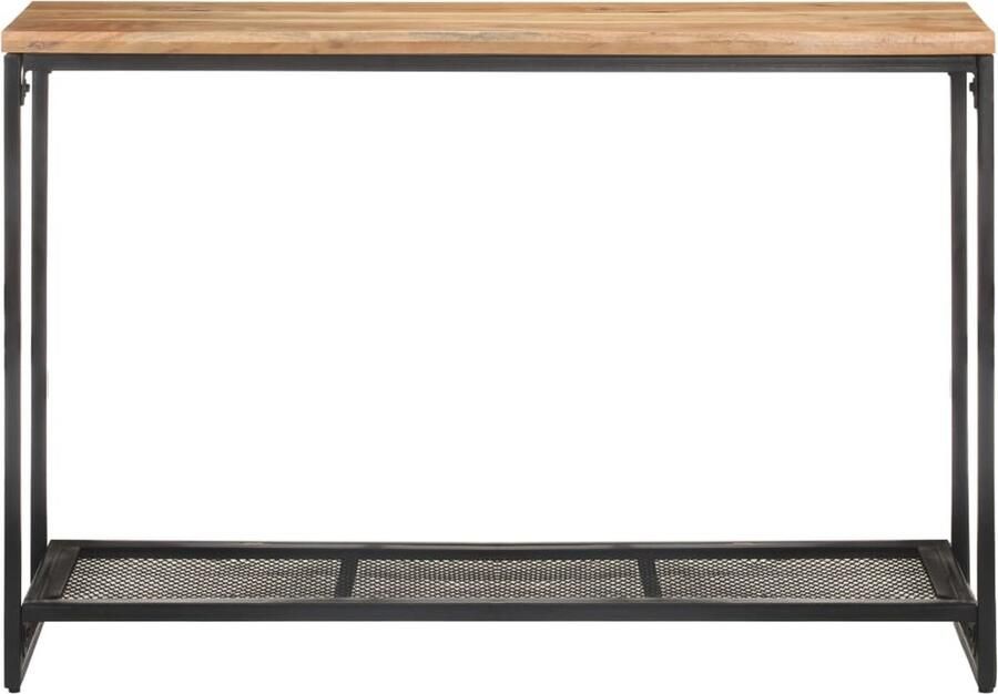 VidaXL Wandtafel 110x35x75 cm Massief Acaciahout Houten Consoletafel Salontafel Wandtafel Acacia Hout Industrieel Design Vintage Style Woonaccessoires Binnenhuisdecoratie Living Room Furniture Entryway Table Hallway Furniture