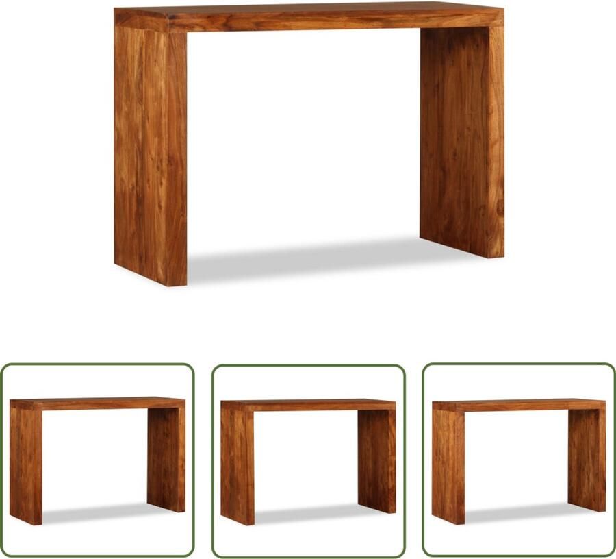 VidaXL Wandtafel 110x40x76 cm Hout Honingkleurig Wandtafel Houten Wandtafel Acacia Wandtafel Bruine Wandtafel Consoletafel Sidetable