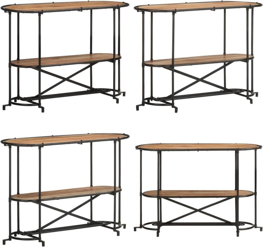 VidaXL Wandtafel 110x42x76 cm massief acaciahout Consoletafel Console Tafels Banktafel Haltafel