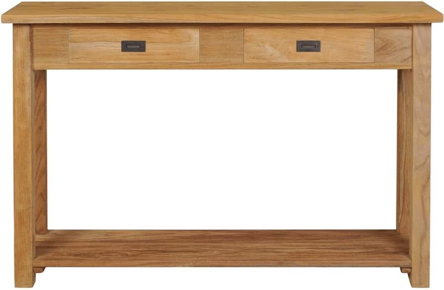 VidaXL -Wandtafel-120x30x80-cm-massief-teakhout - Foto 4