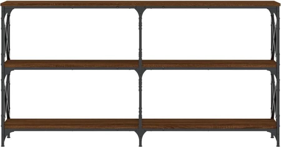 VidaXL -Wandtafel-156x28x80 5-cm-bewerkt-hout-bruin-eikenkleur - Foto 3