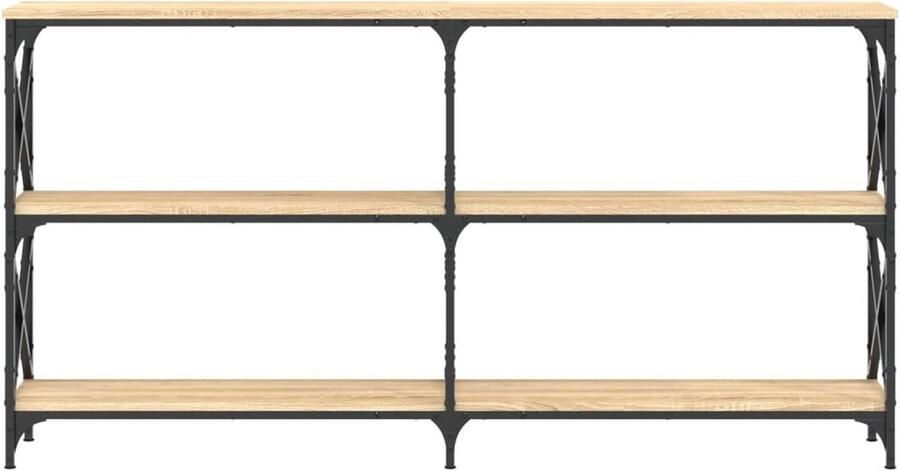 VidaXL -Wandtafel-156x28x80 5-cm-bewerkt-hout-sonoma-eikenkleurig - Foto 6