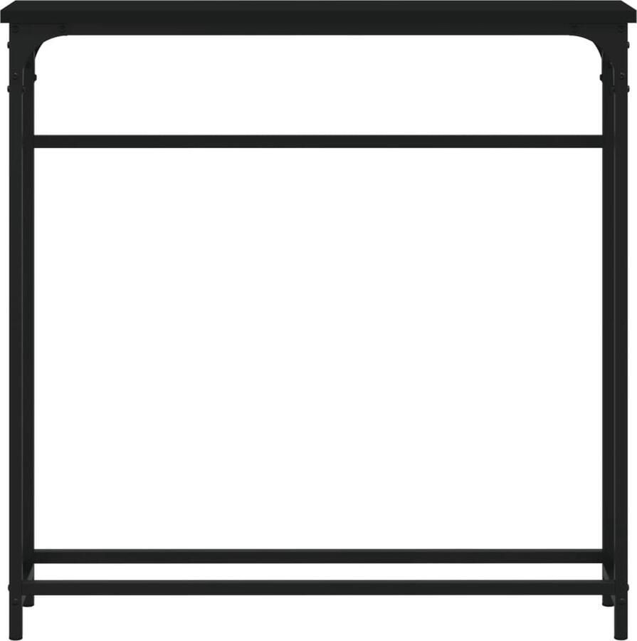 VidaXL -Wandtafel-75x19 5x75-cm-bewerkt-hout-zwart - Foto 3