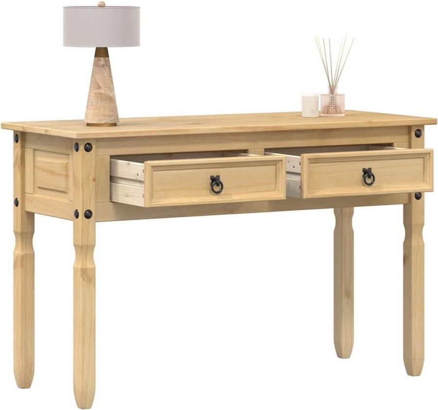 VidaXL Wandtafel Corona Massief Grenenhout Wandtafel Wandtafels Bijzettafel Console Tafel