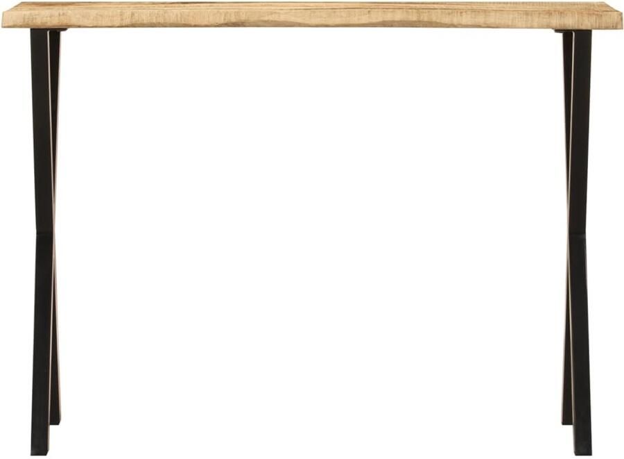 VidaXL Wandtafel Massief Mangohout 105x33x76 cm Wandtafel Mangoholzt Houten Tafel Bijzettafel Salontafel