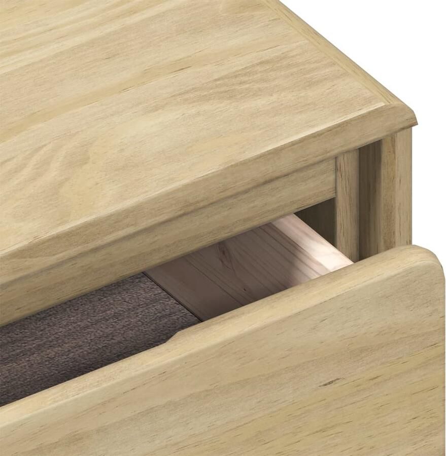 VidaXL Wandtafel SAUDA 89 5x36 5x73 cm massief grenenhout eikenkleurig - Foto 3