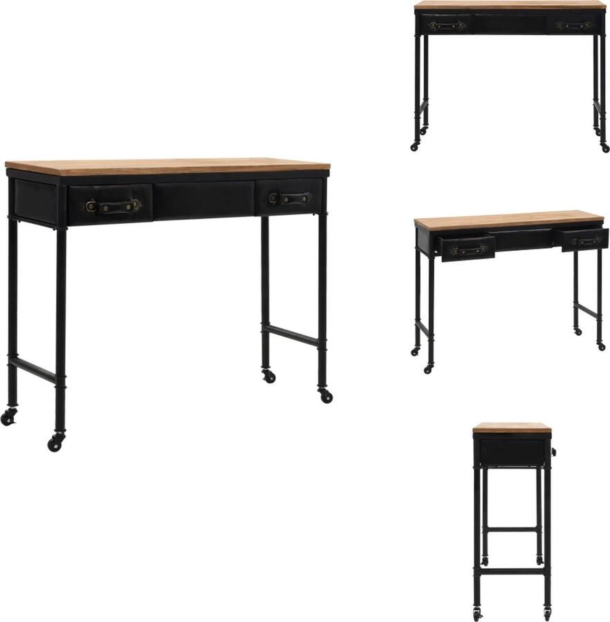 VidaXL Wandtafel Wandtafels Bijzettafel Bijzettafels Wandtafel 100x33 5x80 cm MDF en vurenhout